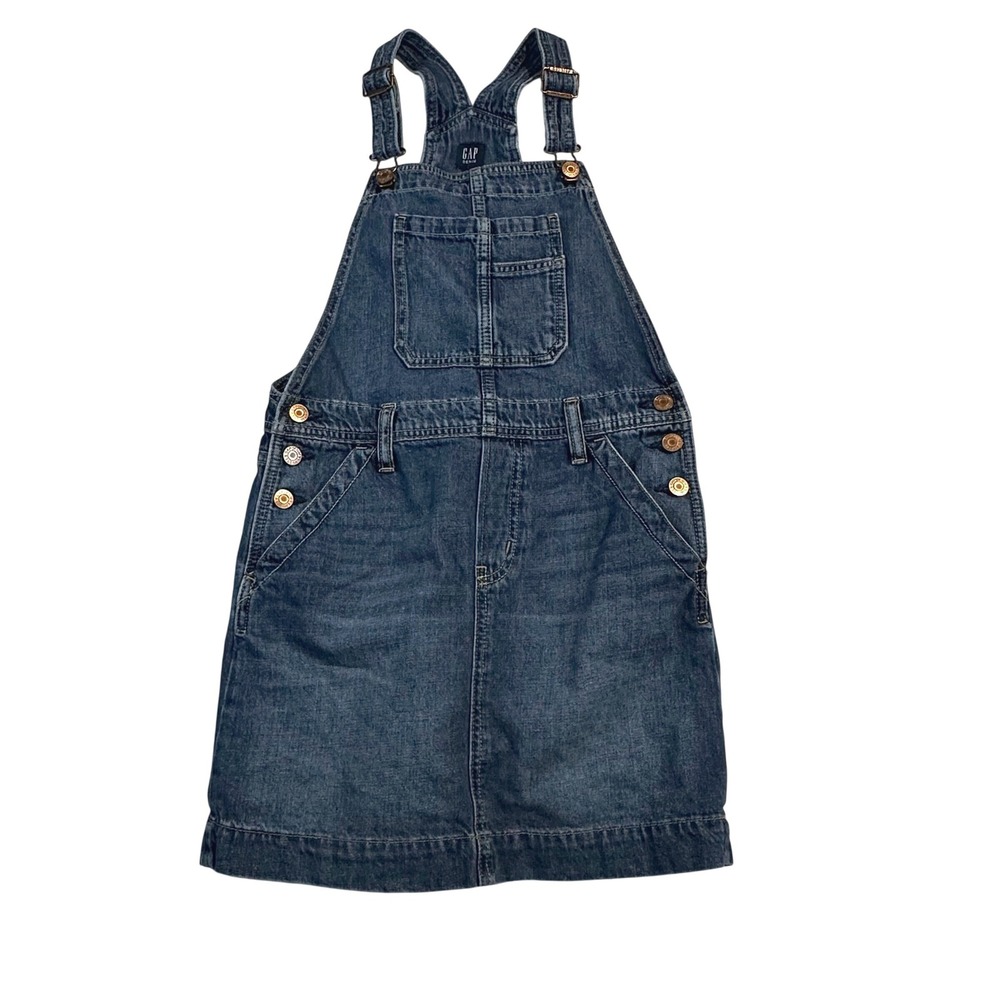 GAP Kid Denim Jean Spring Summer Overall Dress Dungarees Size L 10 11 Year‎ Blue